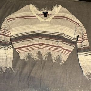 Just Polly sweater distressed size large